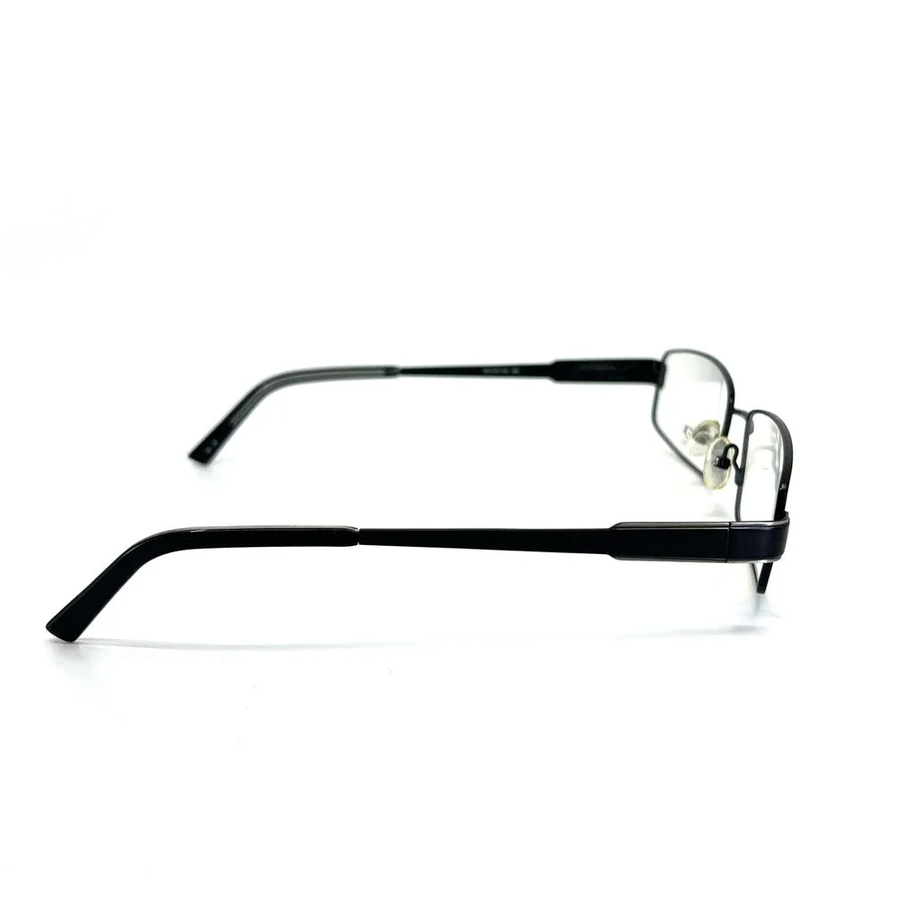 Timex L011 Eyeglasses Men's Black Metal full Rim rectangle Frames 56-18-143 mm